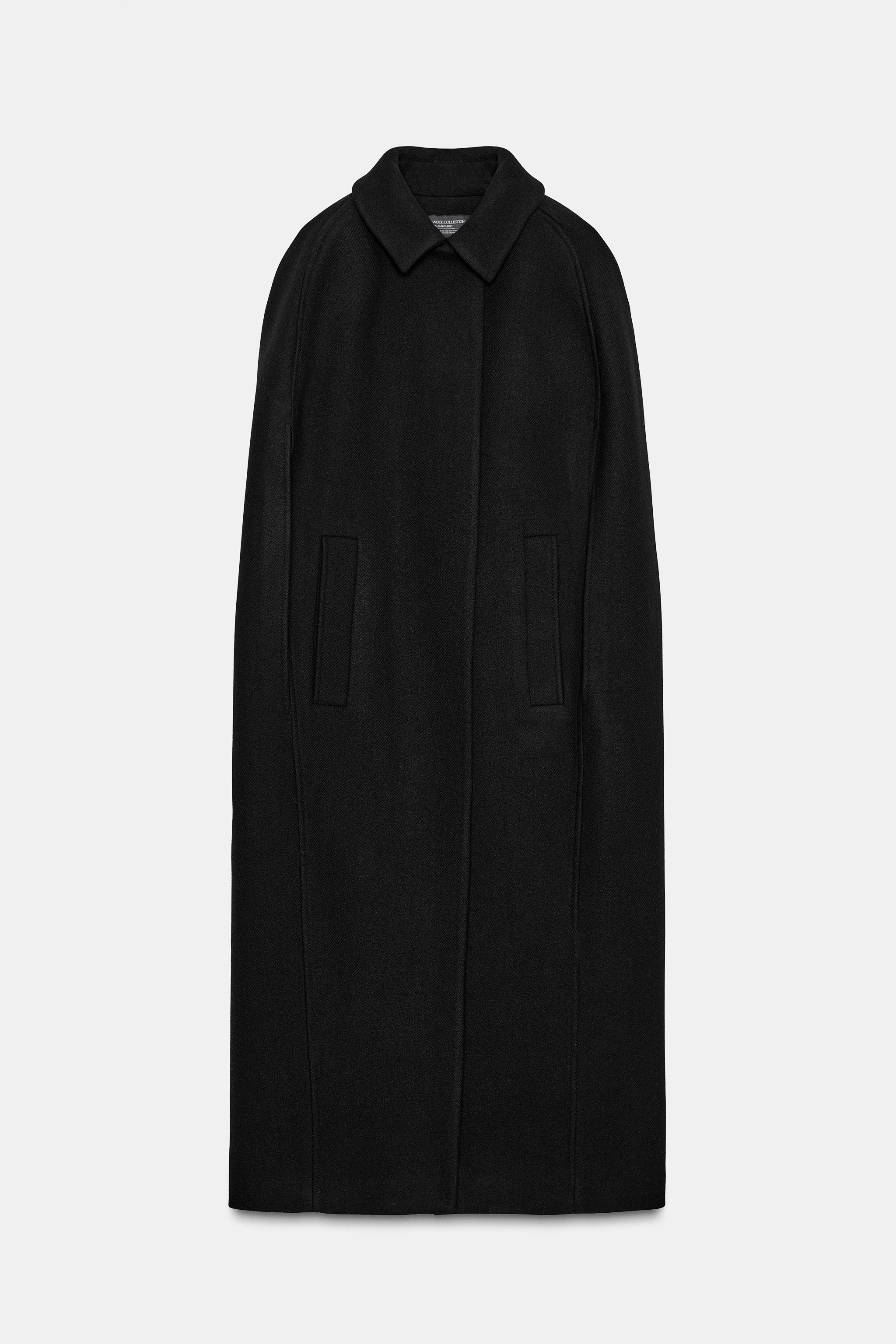 ZW COLLECTION LIMITED EDITION WOOL BLEND CAPE COAT